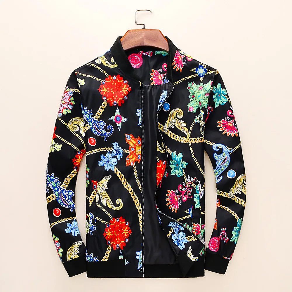 new 2023 luxurious flowers gentleman men geometry heavy baseball coats jackets abstract digital coat warm 433 clean everyday pants