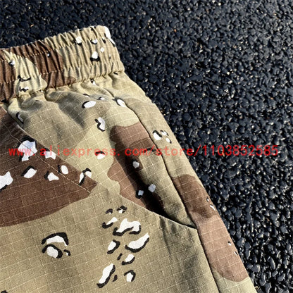 2024 new american vintage direct casual functional work pants heavy duty washed outdated logging pants desert camo high street unique default style 2781