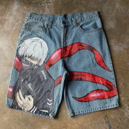 harajuku popular y2k baggy jeans wide leg denim pants anime fashionstyle sweatpants couples streetwear trouser men clothing casual joggers