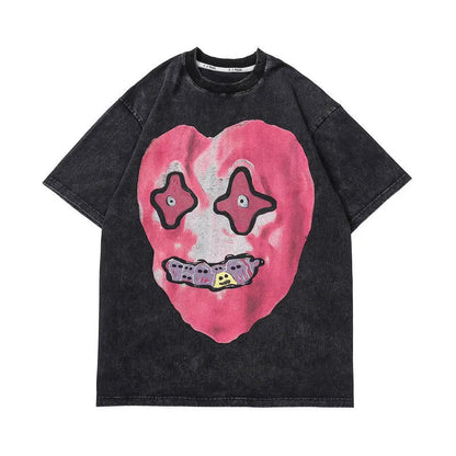 Rainbowtouches Graphic T Shirt Summer 2022 Vintage Unisex High Street Oversize Anime Street Fashion Hip Hop Acid Wash T Shirts Street King Limited