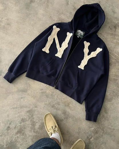 Winter American Gothic Men's Personalized Hooded Sweatshirt and Sweatpants Two-piece Set Trendy Y2K Niche Sports Men's Top Street King Limited