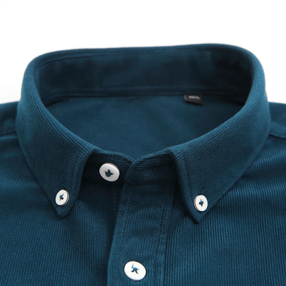 Streetwear Japan Style Mens Fashion Long Sleeve Corduroy Shirt Single Patch Pocke Japan Style Mens Fashion Long Sleeve Corduroy Shirt Single Patch Pocket Comfortable Work Casual Standard Fit Button Down Shirts Fashion Sweater Jacket With Graphic Design For Men