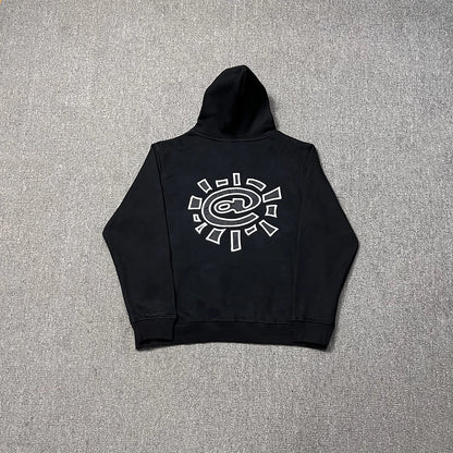Harajuku Logo Embroidery Thick Fleece Hooded Hoodies for Men and Women Pullover Baggy Casual Sweatshirts Oversized Loose Hoody Street King Limited
