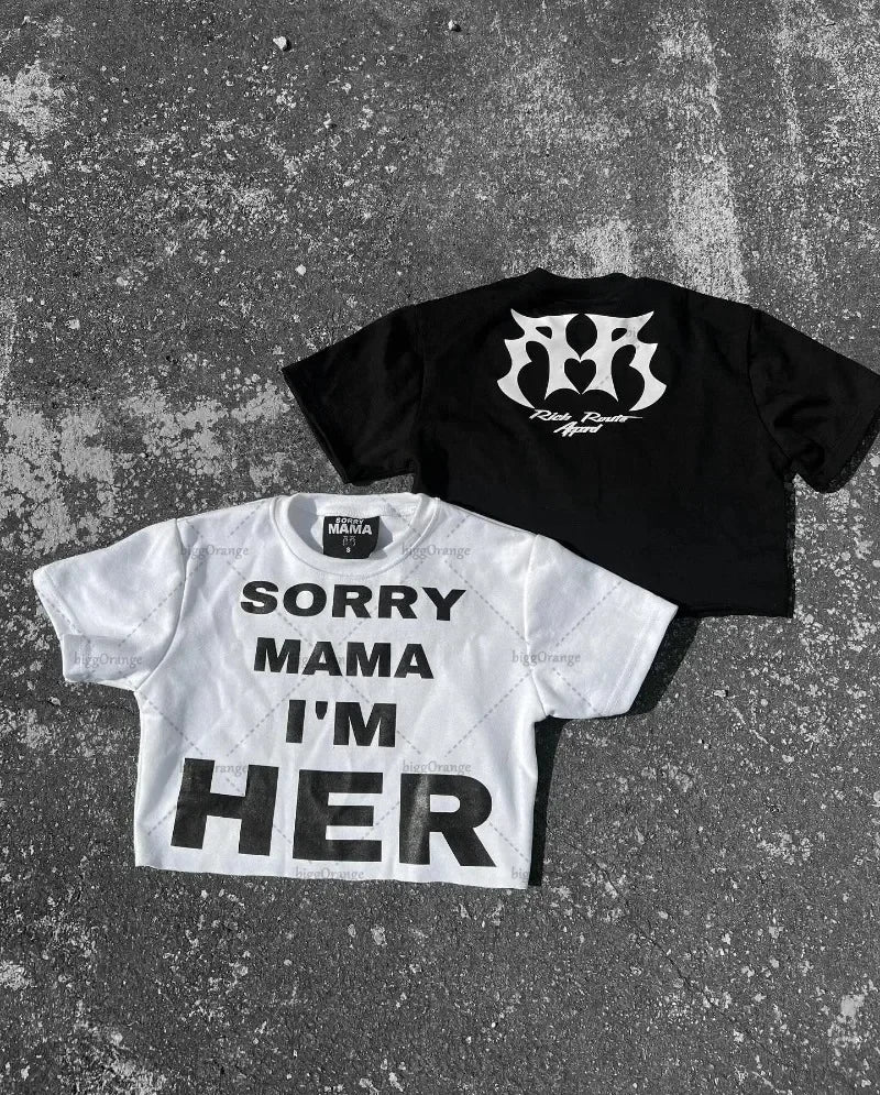 American fashion trend brand letter pattern oversized T-shirt men's Y2K streetwear loose round neck short-sleeved couple style Street King Limited