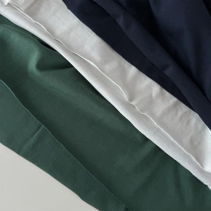 24ss REPUTE Basic Solid Casual Oversized 260g Good quality Cotton Street Style Tops T-Shirts Street King Limited