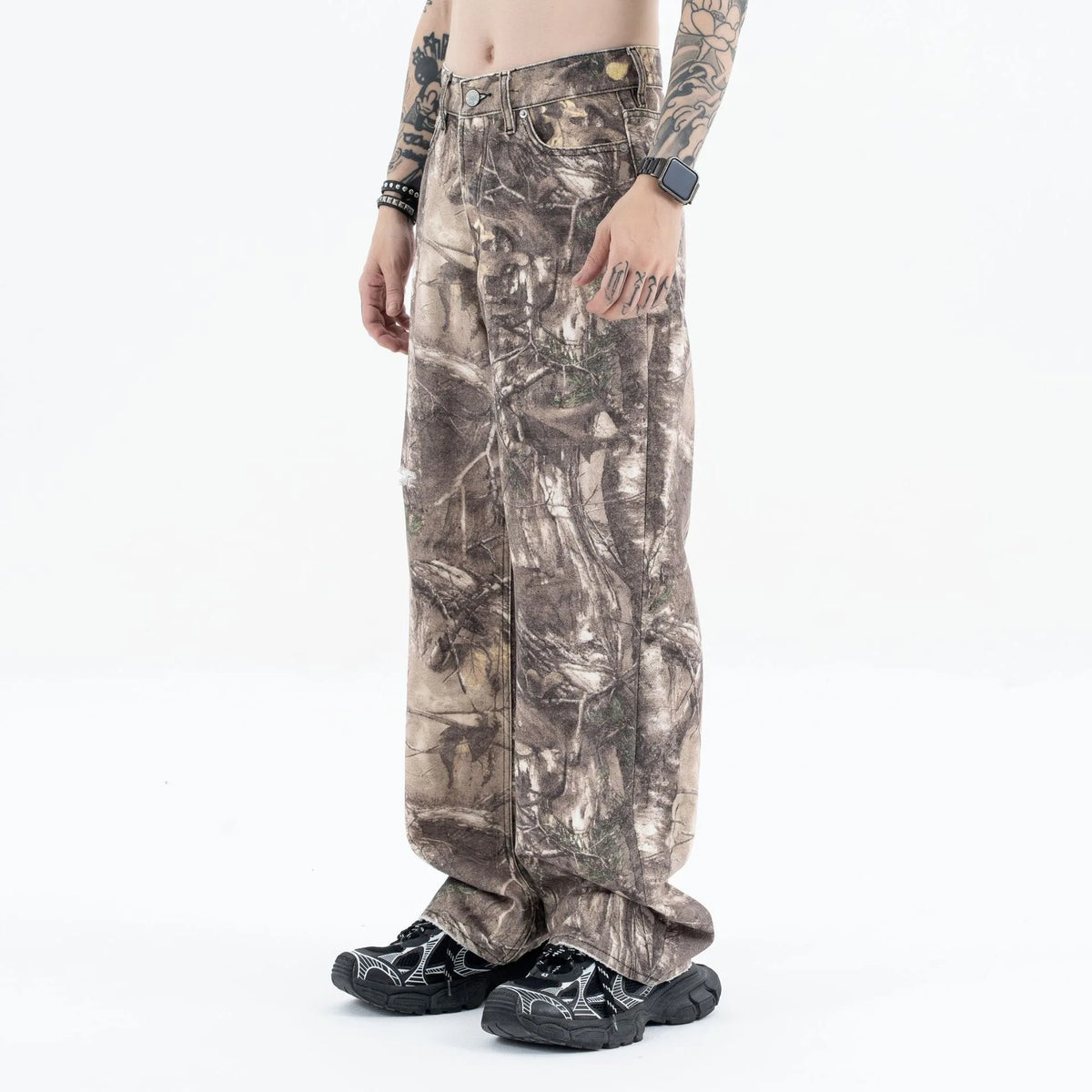 2024AW dry wood camo jeans Street King Limited