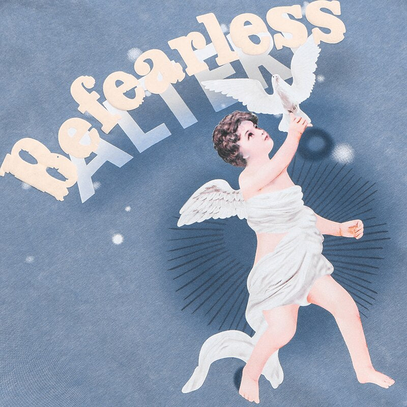 "Be Fearless" Unisex Men Women Streetwear Graphic Sweatshirt Daulet Apparel