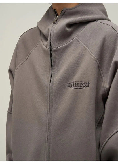 street letter embroidered jacket mens punk harajuku stand collar hooded sweatshirt zipper simplicity casual coats oversized unique default style 3896