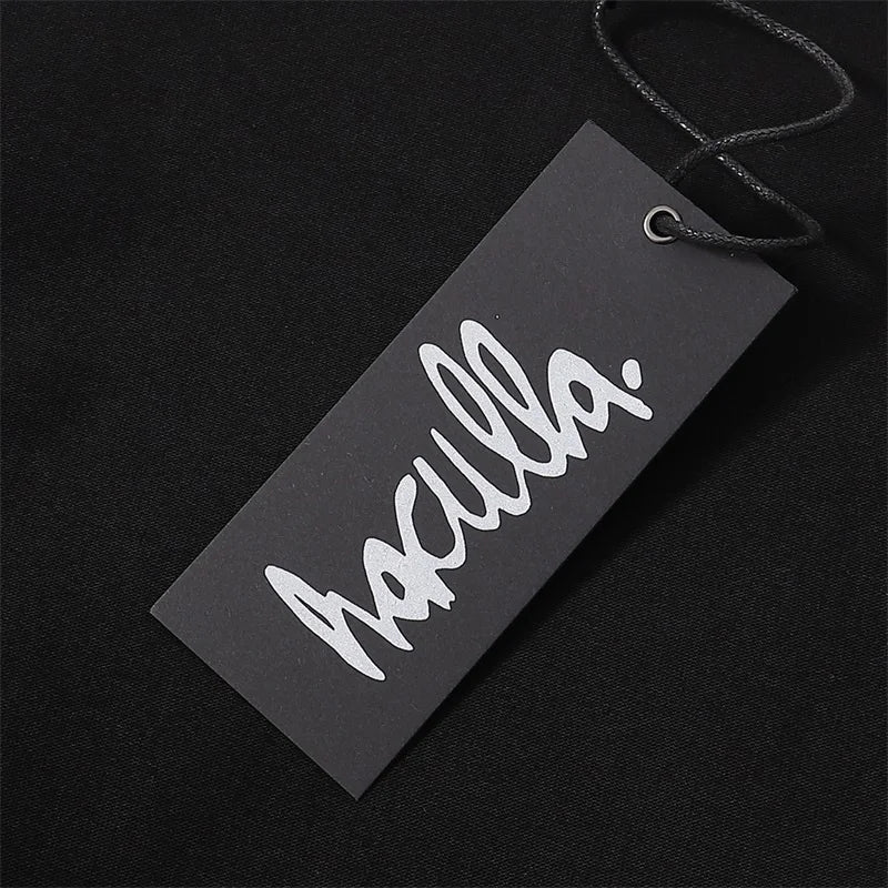New HACULLA T-shirt Men Woman Chaopai Graffiti Street Art Printing Summer Loose Casual O-Neck Cotton Top Tees Street King Limited