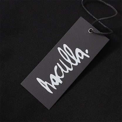 New HACULLA T-shirt Men Woman Chaopai Graffiti Street Art Printing Summer Loose Casual O-Neck Cotton Top Tees Street King Limited