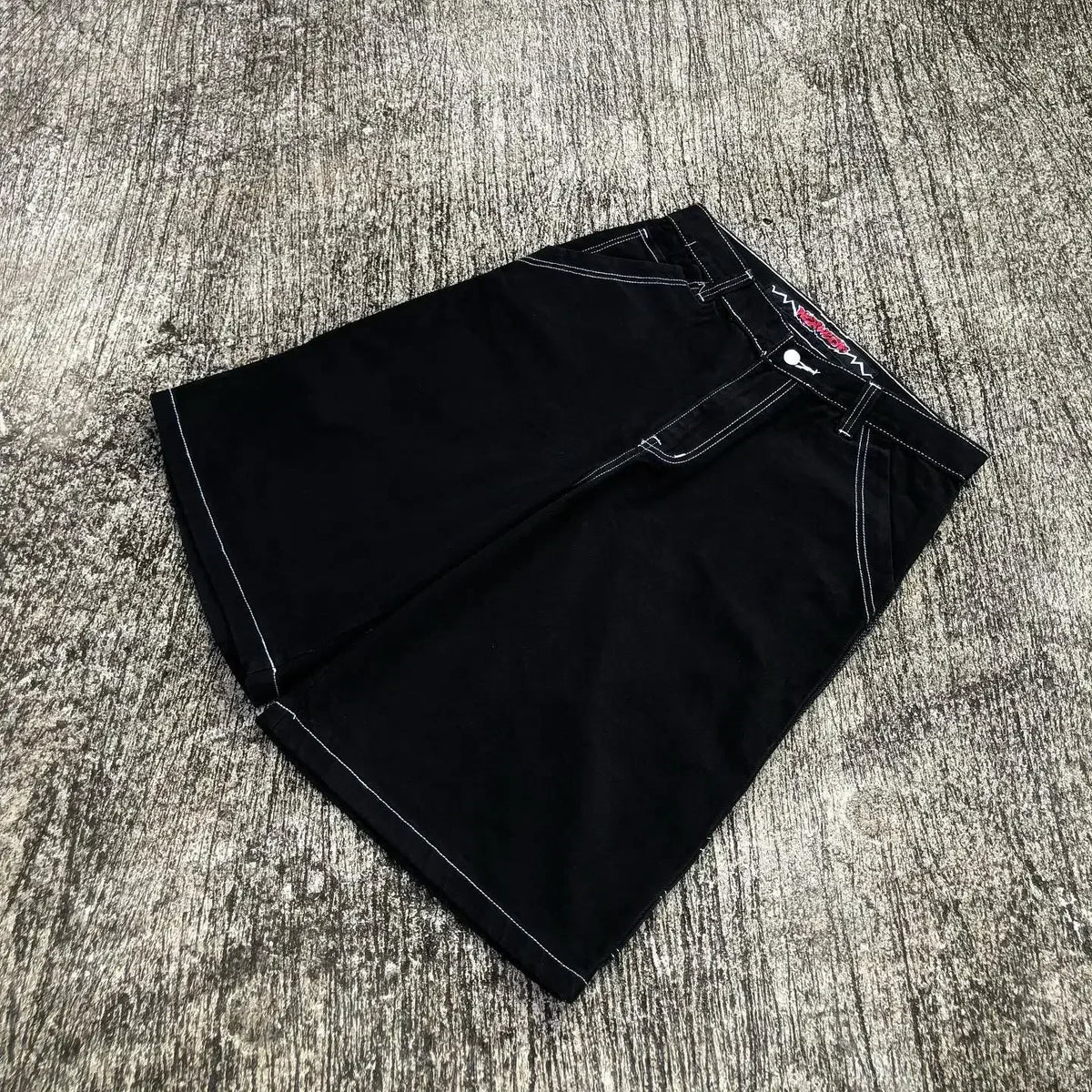 Harajuku Y2k Wexwear Embroidery Skateboarding Jeans Denim Men Letter Graphic Streetwear Shorts 2024 Baggy Gym Basketball Shorts Street King Limited