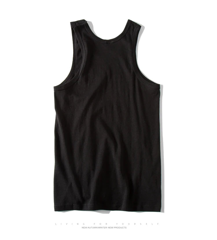 Hot Sale 3pcs / 100% Cotton Mens Sleeveless Tank Top Solid Muscle Vest Undershirts O-neck Gymclothing Tees Whorl Tops Street King Limited