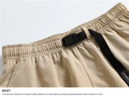 summer mens breathable cargo shorts 2025 multi pockets shorts homme loose gym short pants casual outdoor beach short overalls unique cargo style 3158