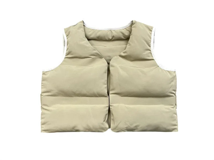 New 2023 Luxury Men Classic Kanye West Coast Reversible Coats & Jackets / Down Coats Vest Cotton Thicken Warm Winter #440 Street King Limited