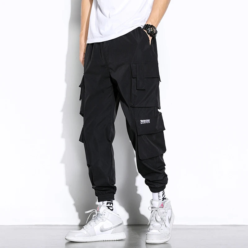 streetwear mens hip hop jogging pants casual men trousers big size loose sweatpants male 2023 new multi pocket harem pants 5xl urban active pants