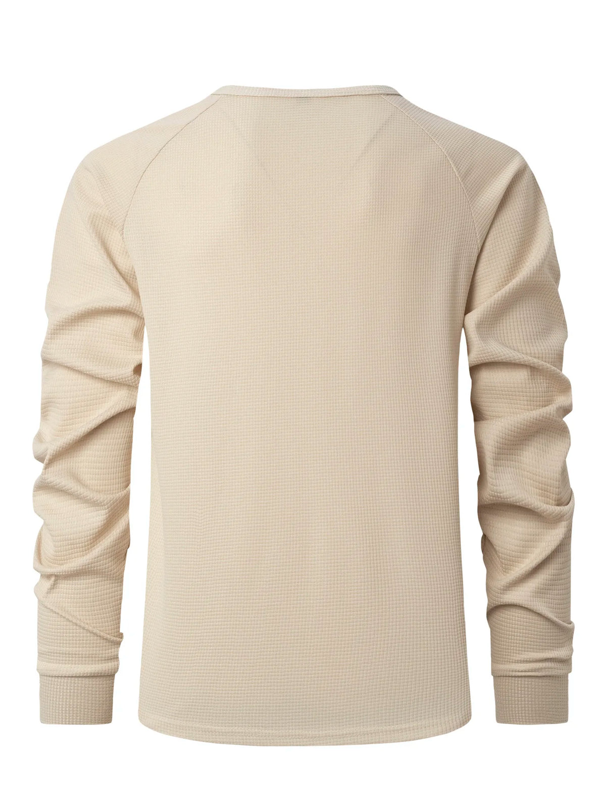 Streetwear New Vintage Waffle Mens Henry Shirt With Button Down Crew Neck And Lon 2024 New Vintage Waffle Mens Henry Shirt With Button Down Crew Neck And Long Sleeves Fashion Sweater Jacket With Graphic Design For Men