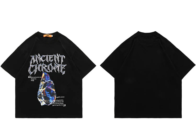 2023 Men Hip Hop Streetwear T-Shirt Harajuku Letter Graphic Printed Tshirt Summer Short Sleeve T Shirt Cotton Casual Tops Tees Street King Limited