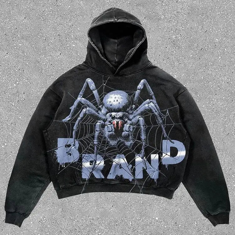 Harajuku Oversized Letter Printing Hoodie Streetwear Sweatshirt Y2k Tops Gothic Clothes Grunge Hoodies Women Men Clothing Street King Limited