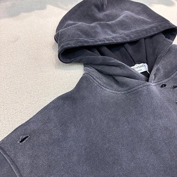 Gradient washing destroys vintage hoodies Street King Limited
