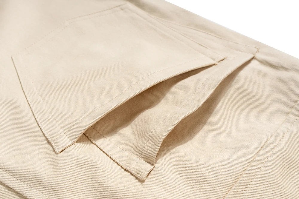 streetwear solid color pockets baggy cargo pants mens straight loose casual boot cut ropa hombre oversized flare trousers unique cargo style 274