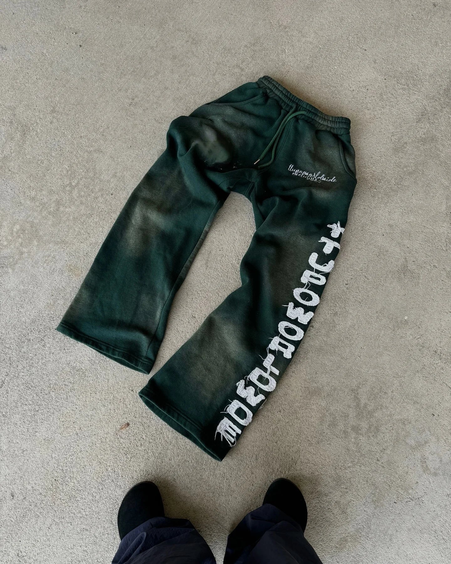 Spring and Autumn Alphabet Pattern Embroidered Pattern Casual Pants Women Y2K Street Hip Hop Harajuku High Waist Wide Leg Pants Street King Limited