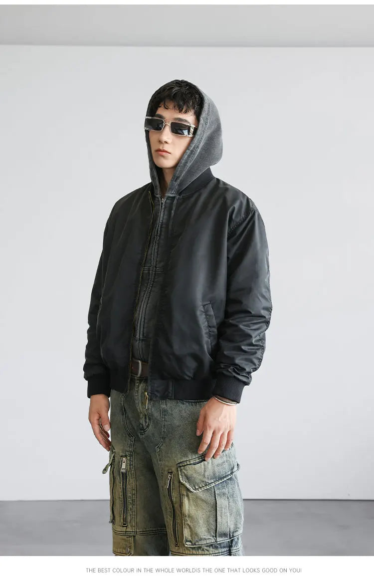 men streetwear fashion loose casual plus size short bomber baseball jacket women cargo coat spring autumn cityboy outerwear unique cargo style 762