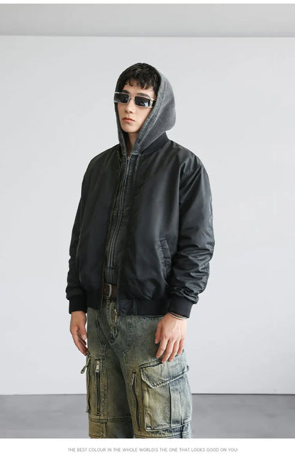 men streetwear fashion loose casual plus size short bomber baseball jacket women cargo coat spring autumn cityboy outerwear unique cargo style 762
