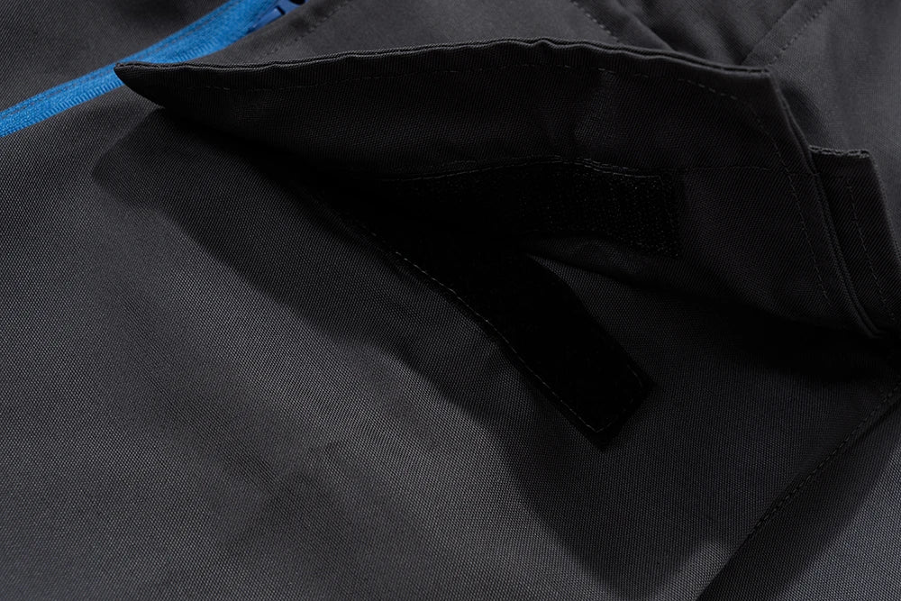 y2k blue zipper multi pocekts baggy cargo pants for men straight pantalones hombre casual trousers oversized hip hop overalls unique cargo style 2351