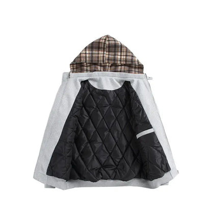 winter cotton padded jacket men women streetwear fashion loose casual hooded woolen bomber parkas jacket thicken coat outerwear unique default style 1045