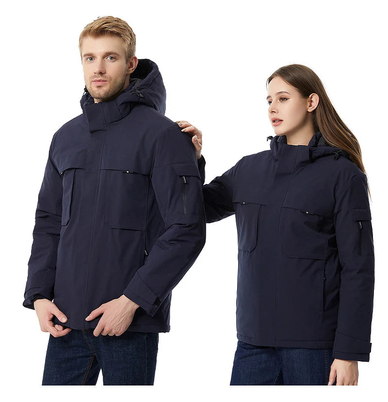 rainbowtouches heating jacket men winter electric heated clothes usb charging waterproof windbreaker heat outdoor skiing coat unique default style 5268