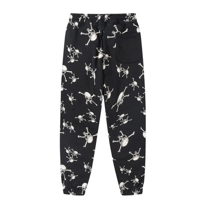 new 2023 hot luxury men classic skull head black saint comfortable cotton parkour sweat casual pants sweatpants 710 unique joggers style 4247