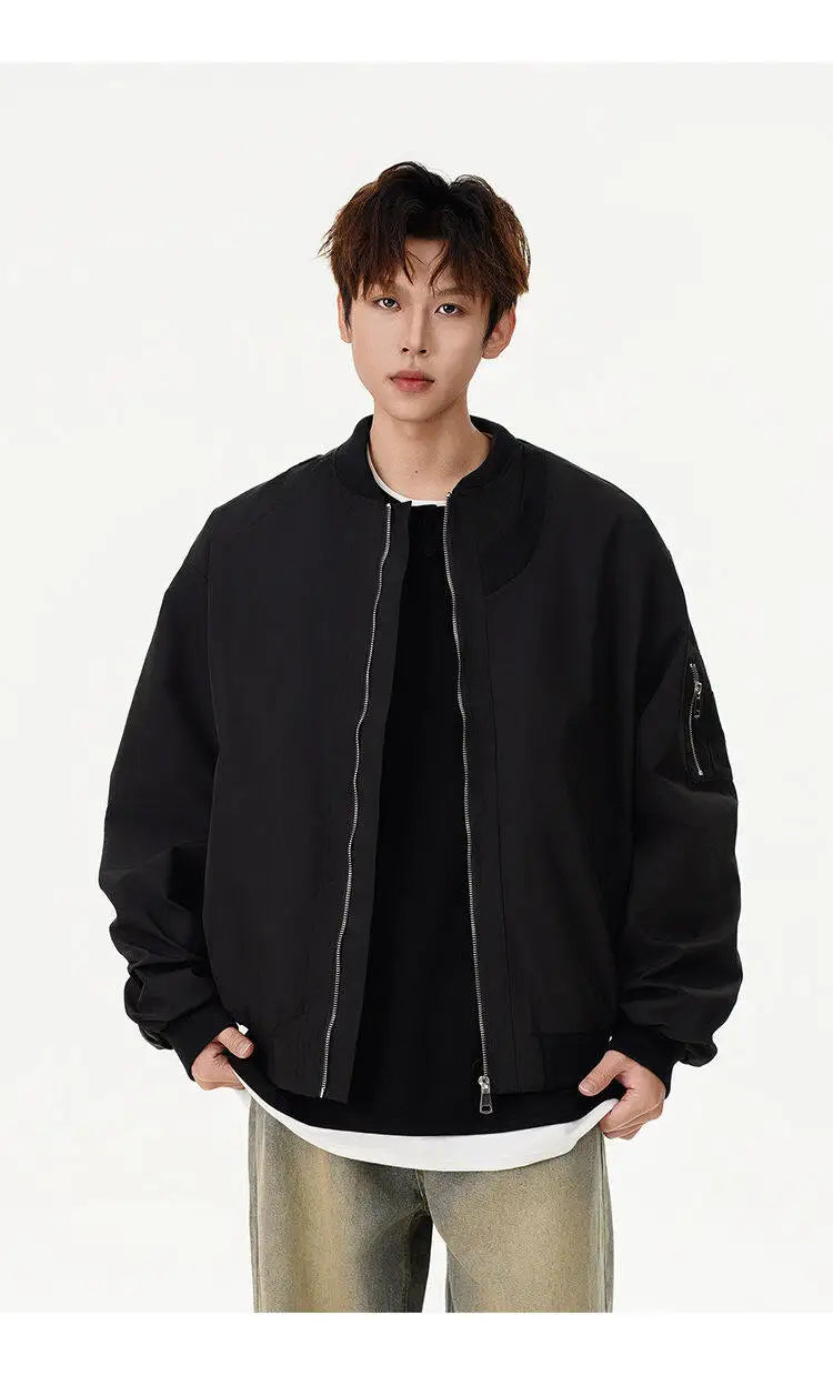 fashion spring autumn jacket men women streetwear fashion loose casual techwear bomber jacket cityboy baseball coat outerwear unique default style 666