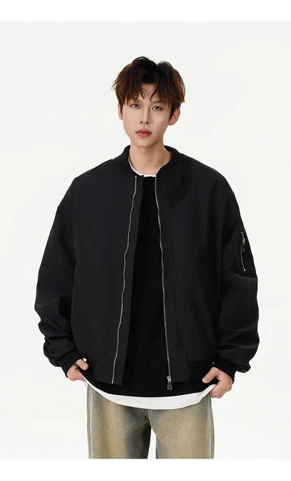 fashion spring autumn jacket men women streetwear fashion loose casual techwear bomber jacket cityboy baseball coat outerwear unique default style 666