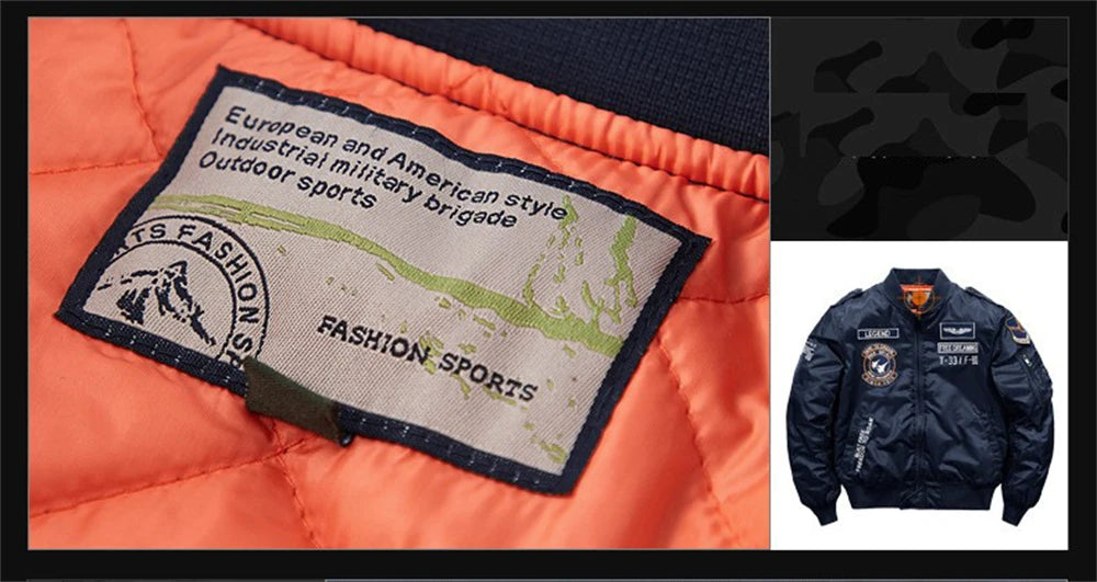 2023 hot bomber jacket mens air force ma 1 military baseball jacket plus size coat thick cargo jacket men clothing unique cargo style 5555