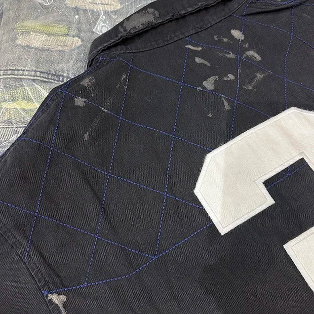 Embroidered patchwork shirt Street King Limited