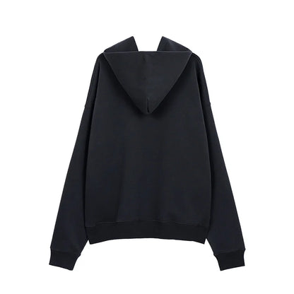 Best Quality Kanye West Hoodies Men Woman Chaopai Plush Shoulder Drop Lovers Loose Casual Solid Color Pullover Sweatshirts Street King Limited