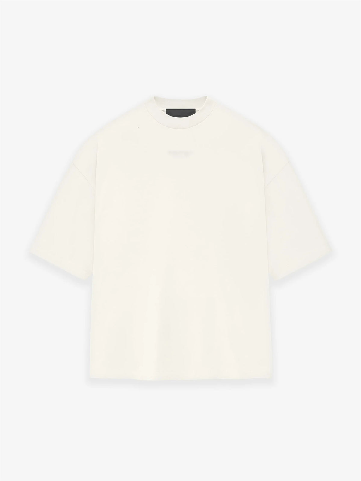 24FW FogEss Cloud Series CleanFit Summer Solid Silicone letters Full Cotton Quality Short Sleeve Tops T Shirt For Summer Street King Limited