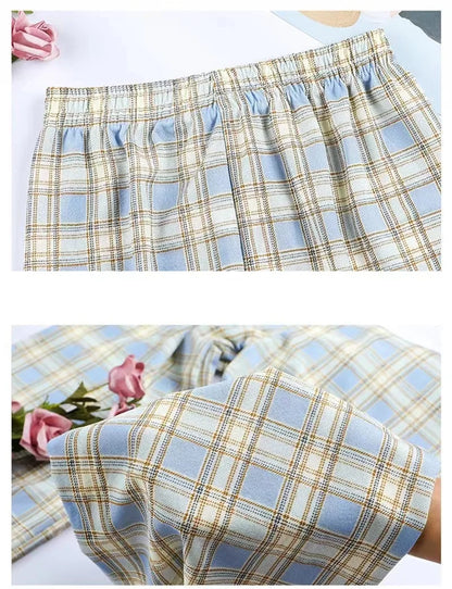Checkered Pants Plaid Women's Free Shopping Loose Straight Wide-leg Wild Straight Casual Plaid Street King Limited