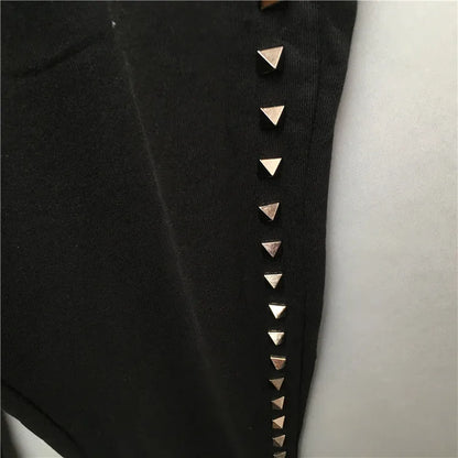high new novelty luxury men 21 classic side metal rivets pockets comfortable cotton parkour sweat casual pants sweatpants d47 unique joggers style 4209