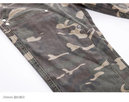 mens hip hop streetwear denim pants fashion camouflage pants 2023 harajuku cotton zipper joggers slim fit jeans trousers pants unique joggers style 1719