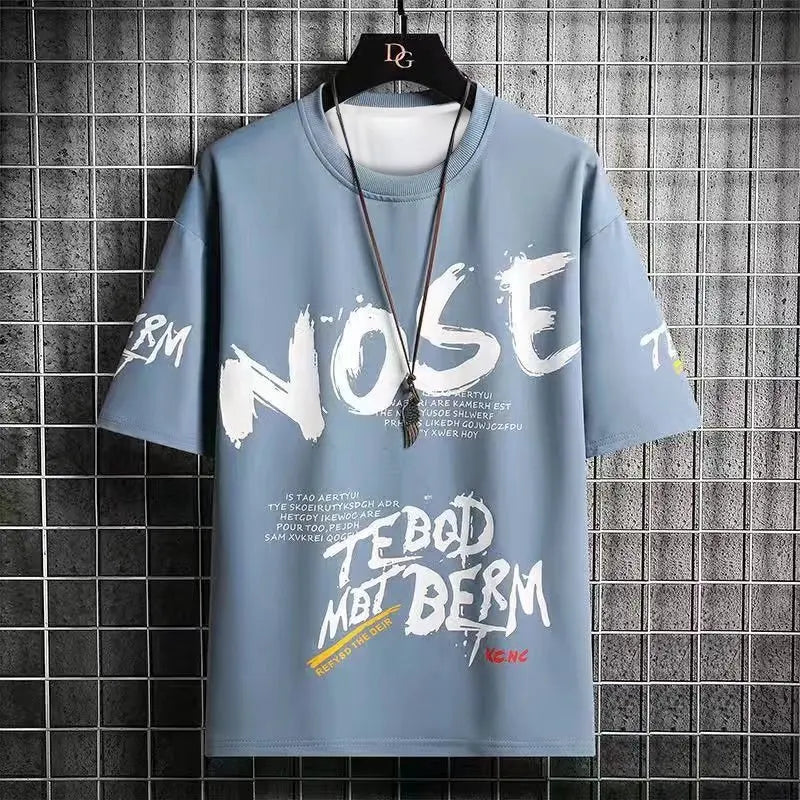 2022 Summer Men's T Shirts Harajuku Fashion Japan Print Short Sleeve Tops Tee Men Casual Men Clothing Streetwear Trend T Shirts Street King Limited