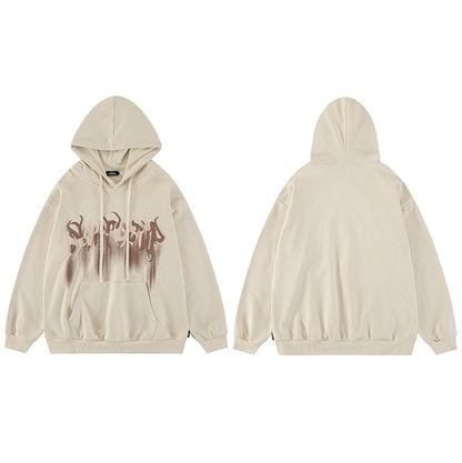 "Blurred Lines" Unisex Men Women Streetwear Graphic Hoodie Daulet Apparel
