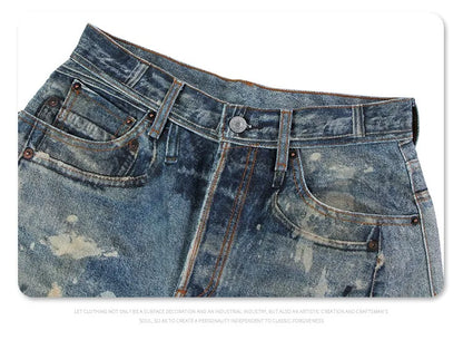 Graffiti splash ink paint baggy jeans Street King Limited