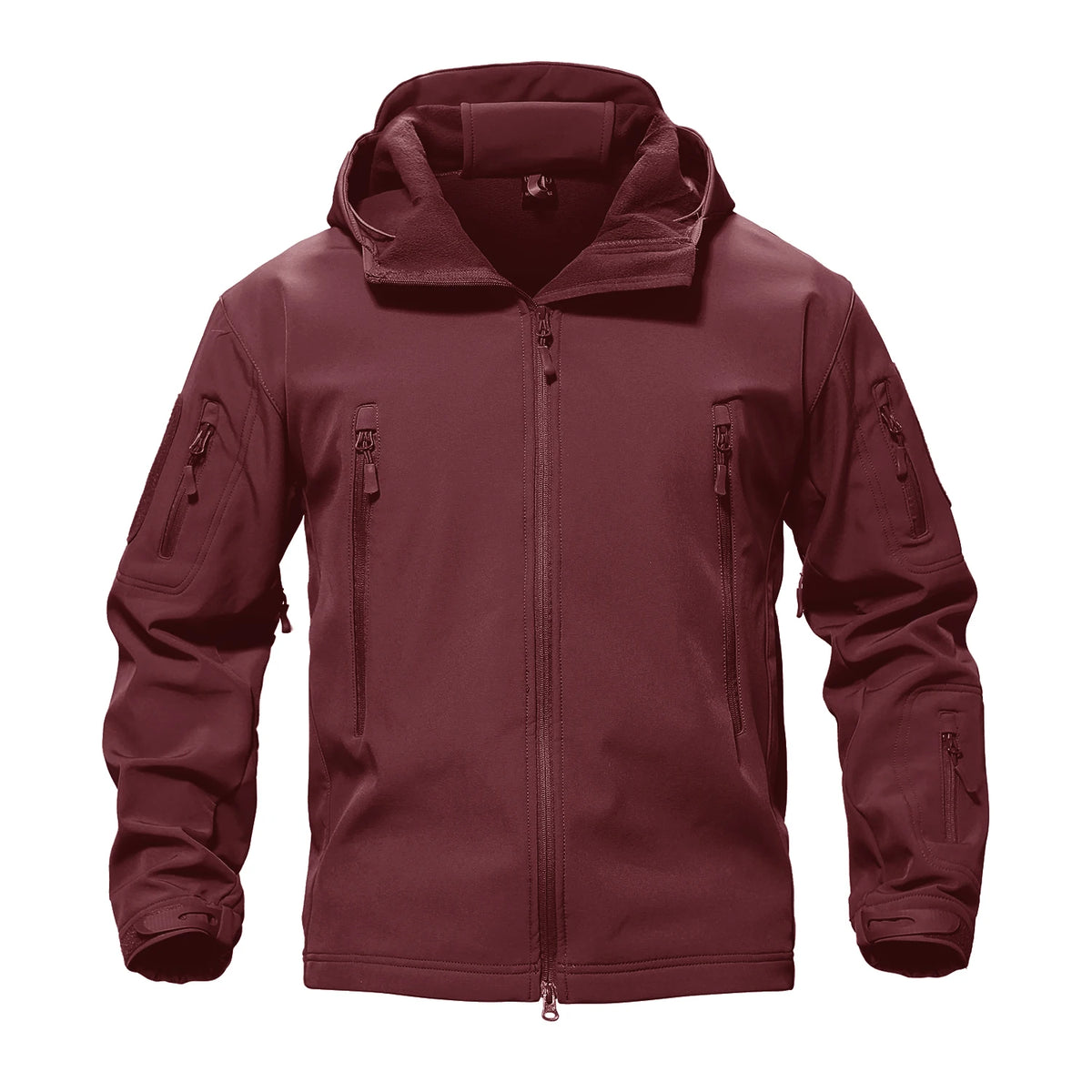 solid waterproof fleece lined jacket mens jacket softshell outwear coat windbreaker outdoor warm clothes with pockets unique default style 4524