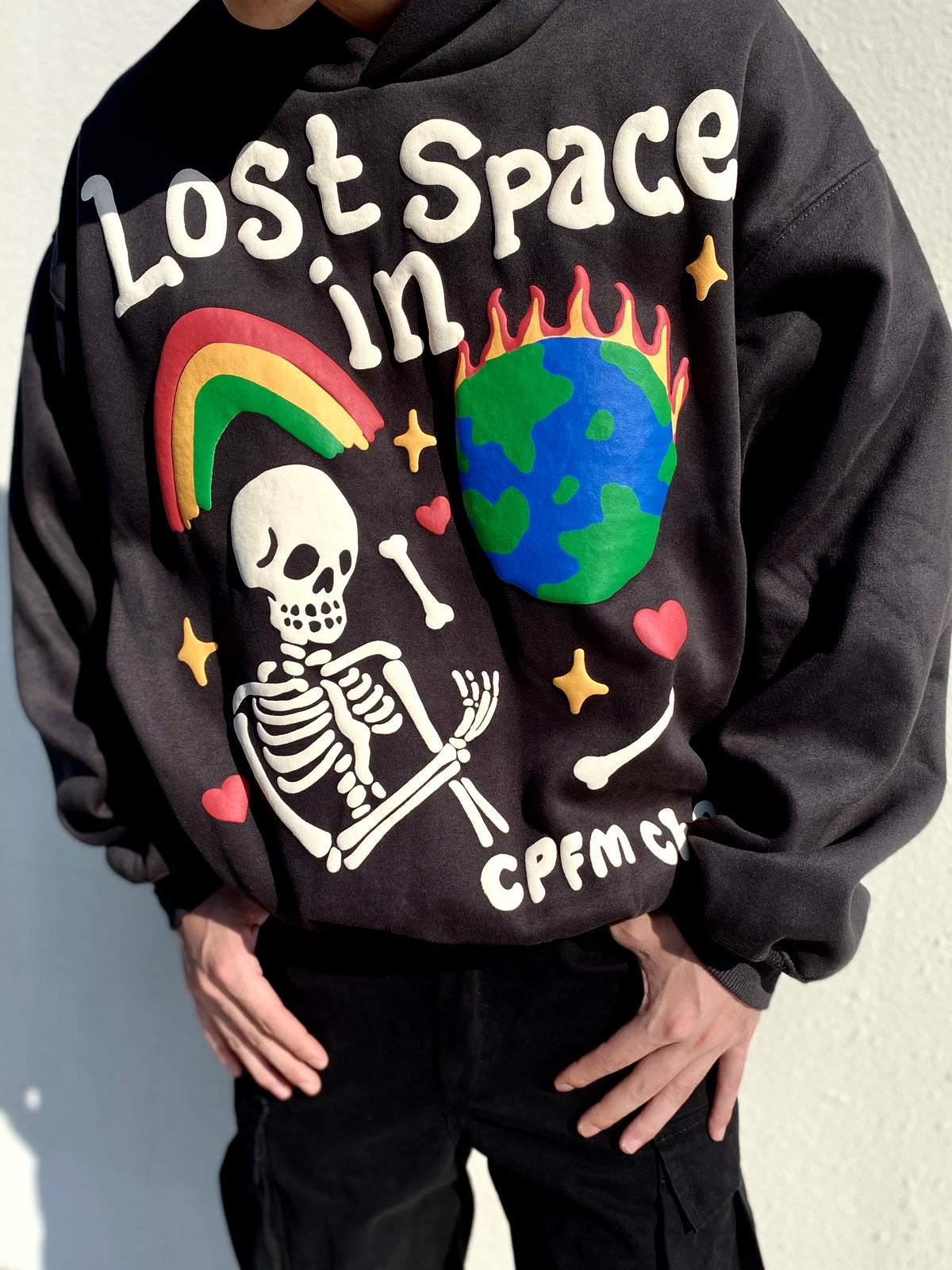 KANYE WEST Brand Fashion CPFM Foam 3D Print "Lost in Space" High-Street Oversized Cotton Hooded Sweatshirt Hoodie For Men Street King Limited