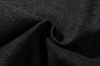 ro style ribbons streetwear multi pockets cargo short for men elastic waist wide leg baggy jeans knee length pants loose overall unique cargo style 4359