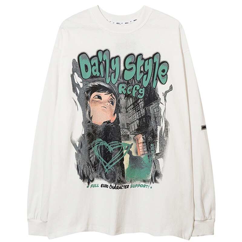 "Daily Style" Unisex Men Women Streetwear Graphic Sweatshirt Daulet Apparel