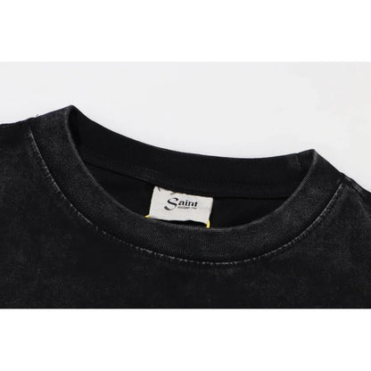 Newest Saint T-shirts Letter Pattern Tops Tee Men Woman Spring Best Quality Casual Crewneck Short Sleeve Street King Limited