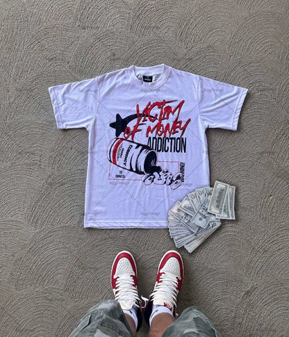 Y2K New High Street Clothing Gothic Print Oversized T-Shirt Women's 2023 Loose and Versatile Casual Short-Sleeved T-Shirt Women Street King Limited