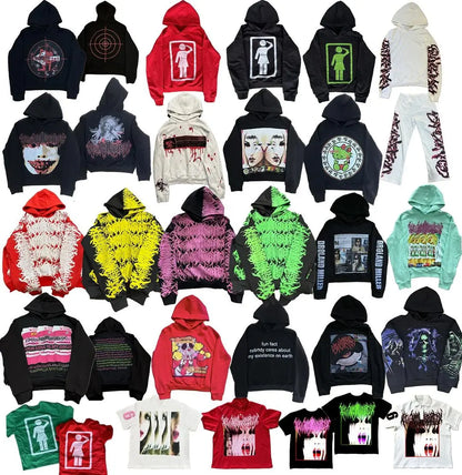 Harajuku Vintage Hoodie Oversized Goth Streetwear Tops Grunge Hoodies Women Couples 2024 Sweatshirt Gothic Y2k Clothes Street King Limited